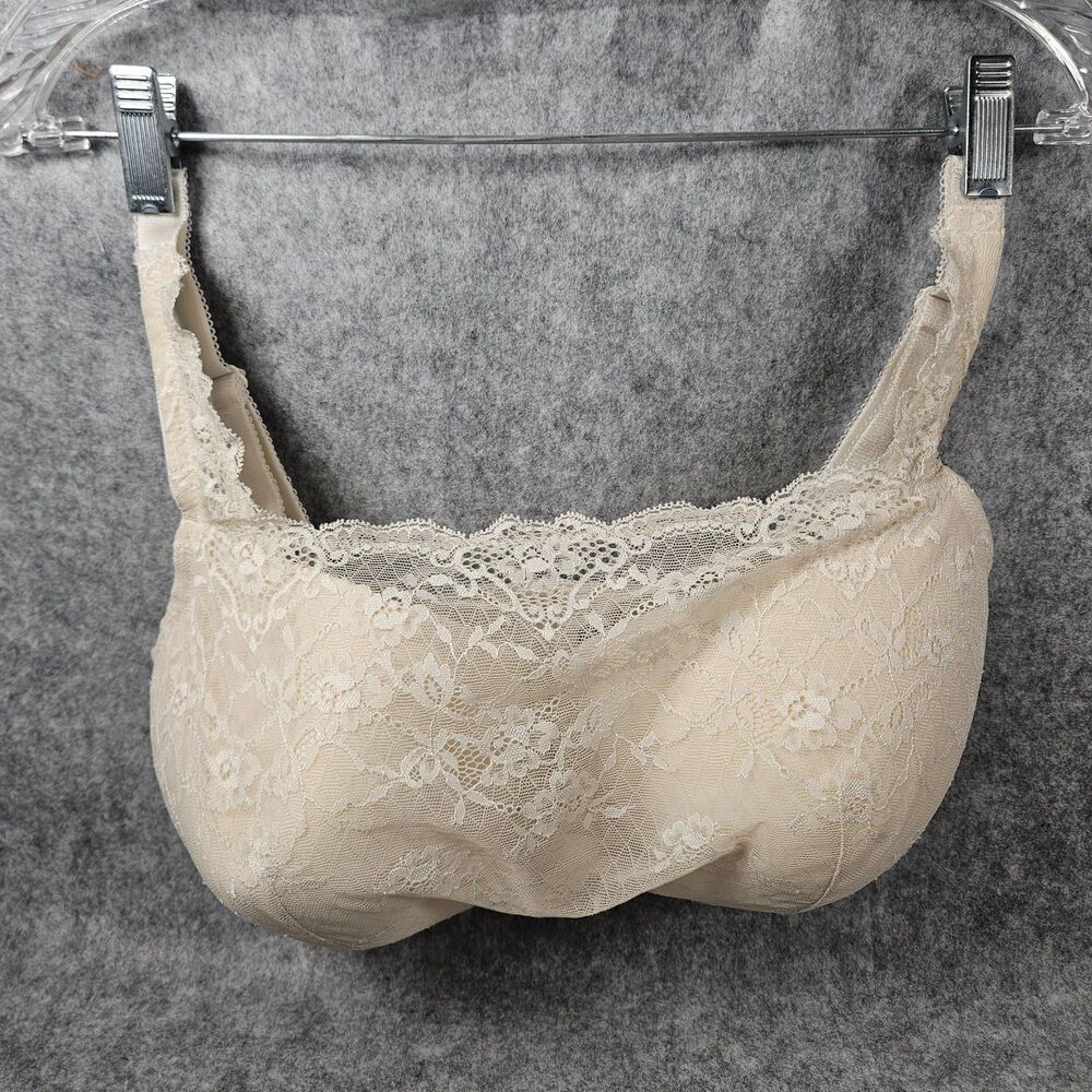 Le Mystere Ivory Full Fit‎ Cambria Underwire Lace Cami Bra Comfort 2213 Size 38G